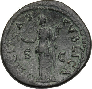 reverse: Vespasian (69-79).. AE Dupondius, 74 AD