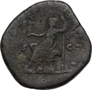 reverse: Marcus Aurelius (161-180).. AE Sestertius, 170-171