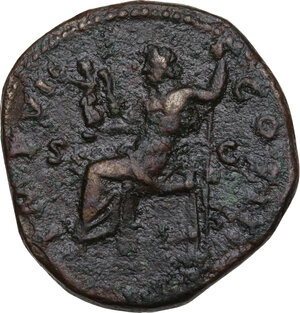 reverse: Marcus Aurelius (161-180).. AE Dupondius, 172-173