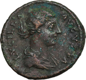 obverse: Lucilla, wife of Lucius Verus (died 183 AD).. AE As, 164-169