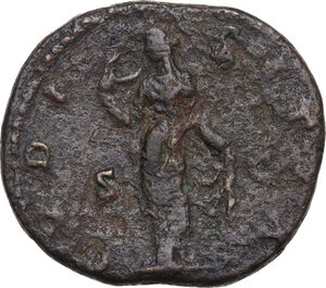 reverse: Lucilla, wife of Lucius Verus (died 183 AD).. AE As, 164-169