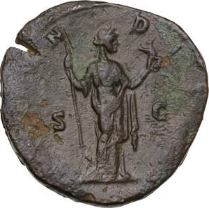 reverse: Crispina, wife of Commodus (died 183 AD).. AE Sestertius, 178-191