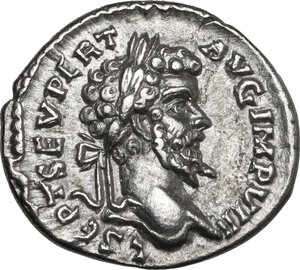 obverse: Septimius Severus (193-211).. AR Denarius, 196-197, Laodicea ad Mare mint
