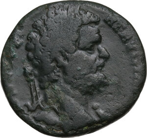 obverse: Septimius Severus (193-211).. AE Sestertius, 209 AD