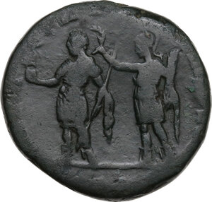 reverse: Septimius Severus (193-211).. AE Sestertius, 209 AD