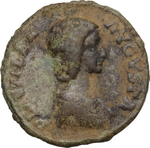 obverse: Plautilla (died 212 AD).. AE As, 202-204