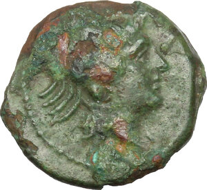 obverse: Bruttium, The Brettii. AE Quarter, 211-208 BC