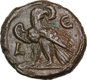 reverse: Valerian I (253-260).. BI Tetradrachm, Alexandria mint, Year 5 (257/8 AD)