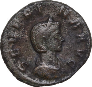 obverse: Severina, wife of Aurelian (270-275).. AE As