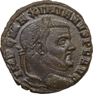 obverse: Maximian (286-310).. AE Follis, 307 AD, Ticinum mint