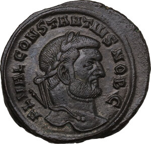 obverse: Constantius I Chlorus (293-306).. AE Follis, 296-297