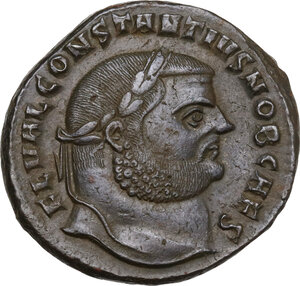 obverse: Constantius I Chlorus (293-306).. AE Follis, 300-301, Antioch mint