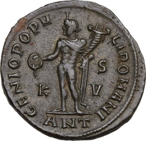 reverse: Constantius I Chlorus (293-306).. AE Follis, 300-301, Antioch mint