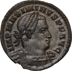 obverse: Maximinus II (309-313).. AE Follis, 310-313, Trier mint