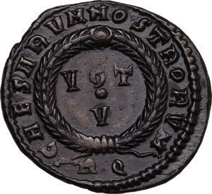 reverse: Licinius II (317-324).. AE 20 mm, 321 AD