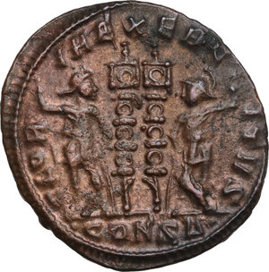 reverse: Constantine I (307-337).. AE Follis, Constantinople mint, 333-335