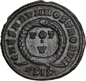 reverse: Crispus (317-326).. AE Follis, Siscia mint, 320 AD