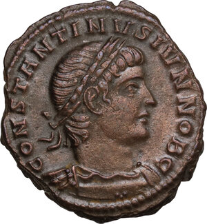 obverse: Constantine II as Caesar (317-337).. AE Follis, Constantinople mint, 333-335