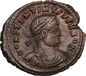 obverse: Constantine II as Caesar (317-337).. AE Follis, Cyzicus mint, 331-334