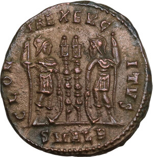 reverse: Constantine II as Caesar (317-337).. AE Follis, Alexandria mint, 333-335