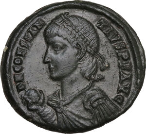 obverse: Constantius II (337-361).. AE Follis, 348-351, Nicomedia mint