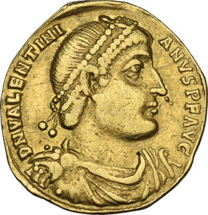 obverse: Valentinian I (364-375).. AV Solidus, Antioch mint, 364-367