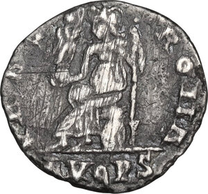 reverse: Valentinian II (375-392).. AR Siliqua, Lugdunum mint, 388-392