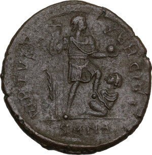 reverse: Theodosius I (379-395).. AE Follis, 383-388, Nicomedia mint