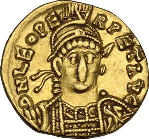 obverse: Leo I (457-474).. AV Solidus, Constantinople mint, 462-466