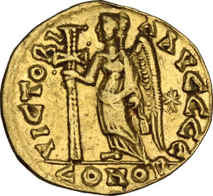 reverse: Leo I (457-474).. AV Solidus, Constantinople mint, 462-466