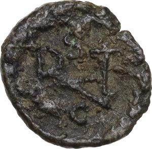 reverse: Ostrogothic Italy, Athalaric (526-534).. AE Nummus, in the name of Justinian I, Rome mint