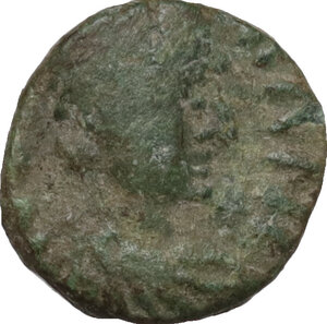 obverse: Ostrogothic Italy, Athalaric (526-534).. AE Nummus, in the name of Justinian I, Ravenna mint