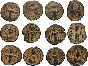 obverse: Arab-Byzantine coinage.. Lot of 12 coins. Includes many varieties and rarities