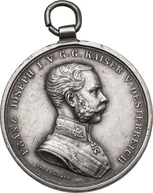 obverse: Austria.  Franz Joseph (1848-1916).. AR Medal