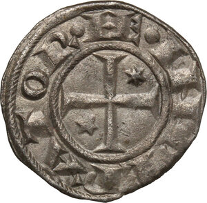 obverse: Italy..  Enrico VI (1194-1197). BI Denar, Sicily, Brindisi mint