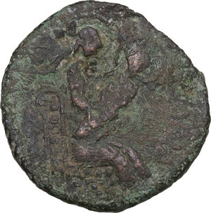 obverse: Italy .  Roger I (1085-1101).. AE Trifollaro, 1098-1101, Mileto mint
