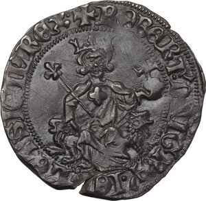 reverse: Italy..  Roberto d Angiò (1309-1343).. AR Gigiliato, Napoli mint