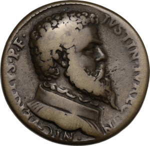 obverse: Italy..  Niccolò Verzi.. AE Medal, mid 16th century