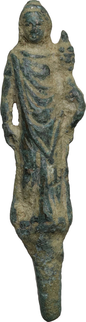 obverse: Bronze figure of Ceres.  Roman period, 1st-3rd century AD.  H: 53 mm