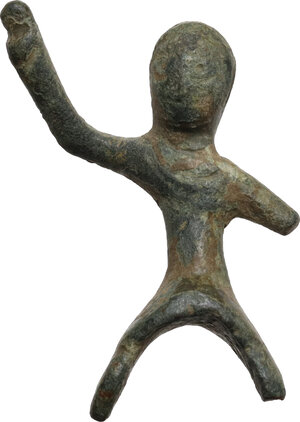 obverse: Bronze horse rider.  Roman period, 1st-3rd century AD.  H: 44 mm