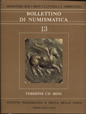 obverse: A.A.V.V. -  Bollettino di numismatica  N 13. Roma, 1989.   Versione CD-ROM. Ottimo stato, nuovo.