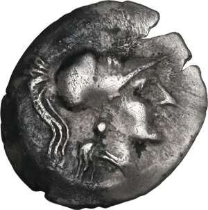 obverse: Central Italy, Alba Fucens. AR Obol, c. 280-275 BC