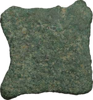 reverse: Aes Premonetale. Aes Formatum. AE cast square item, central Italy, 6th-4th century BC