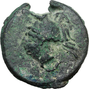 obverse: Dioscuri/ Mercury series. AE Cast Semis, c. 280-276 BC