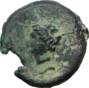 reverse: Dioscuri/ Mercury series. AE Cast Semis, c. 280-276 BC