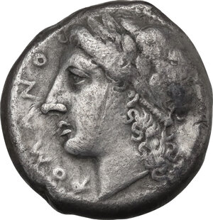 obverse: AR Didrachm, Neapolis mint, c.276-270 BC
