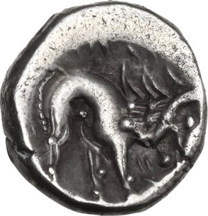 reverse: Cisalpine Gaul, the Ligures. AR Drachm, imitating Massalia, 2nd century BC