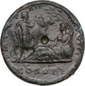 reverse: Commodus (177-192). AE Medallion. Rome mint, 186-187