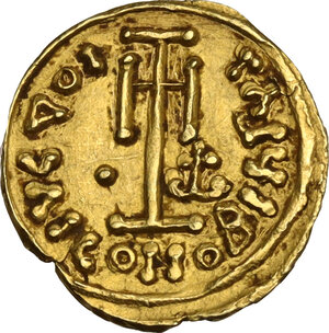 reverse: Uncertain Germanic tribe. Pseudo-Imperial coinage. AV Tremissis, struck in the name of Constantine IV, c. 668-685 AD