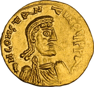 obverse: Constans II (641-668). AV Tremissis, Syracuse mint, 649-655 AD